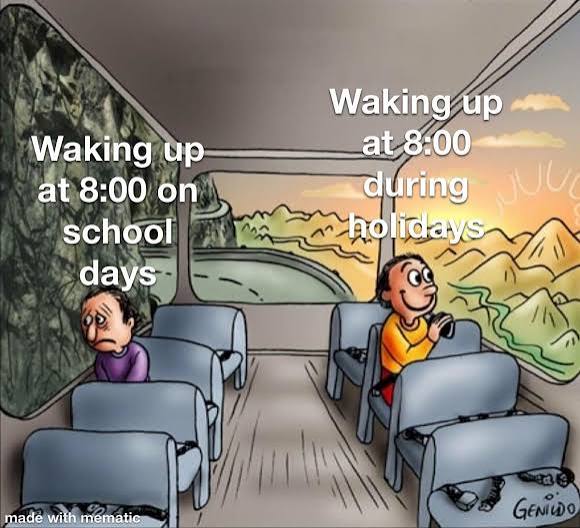 School Holidays Memes for Kids