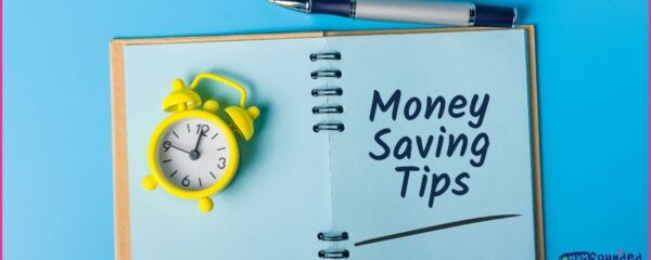 money-saving tips for parents being written in a notebook